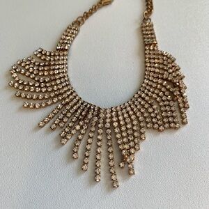 Elegant Gold Rhinestone Upper Arm bracelets. Set of two.